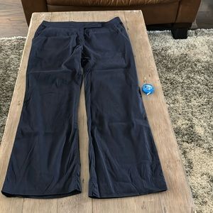 Eileen Fisher size 12 Navy linen blend pant EUC